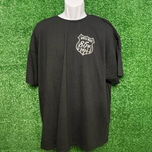 Gildan Black Short Sleeve Tee Casual Crew Neck Myrtle beach